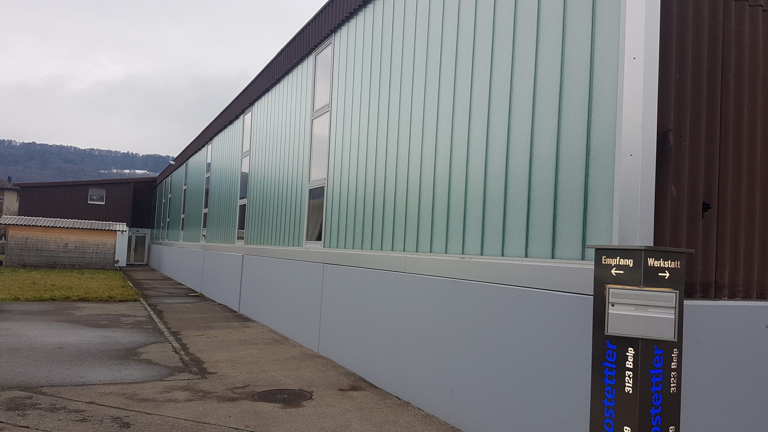Glasfassaden-Projekt Hostettler Belp